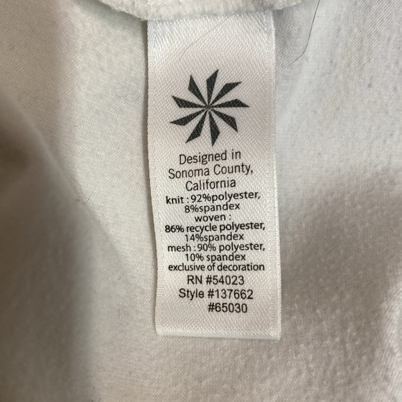 White Athleta Running Long Sleeve Top Size Small - Picture 2 of 10